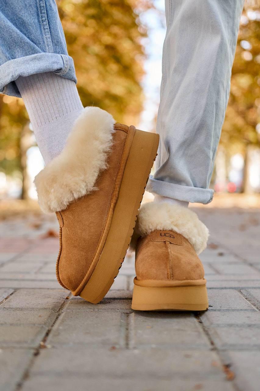 Ugg Coquette Ultra Mini Platform Chestnut Fur
