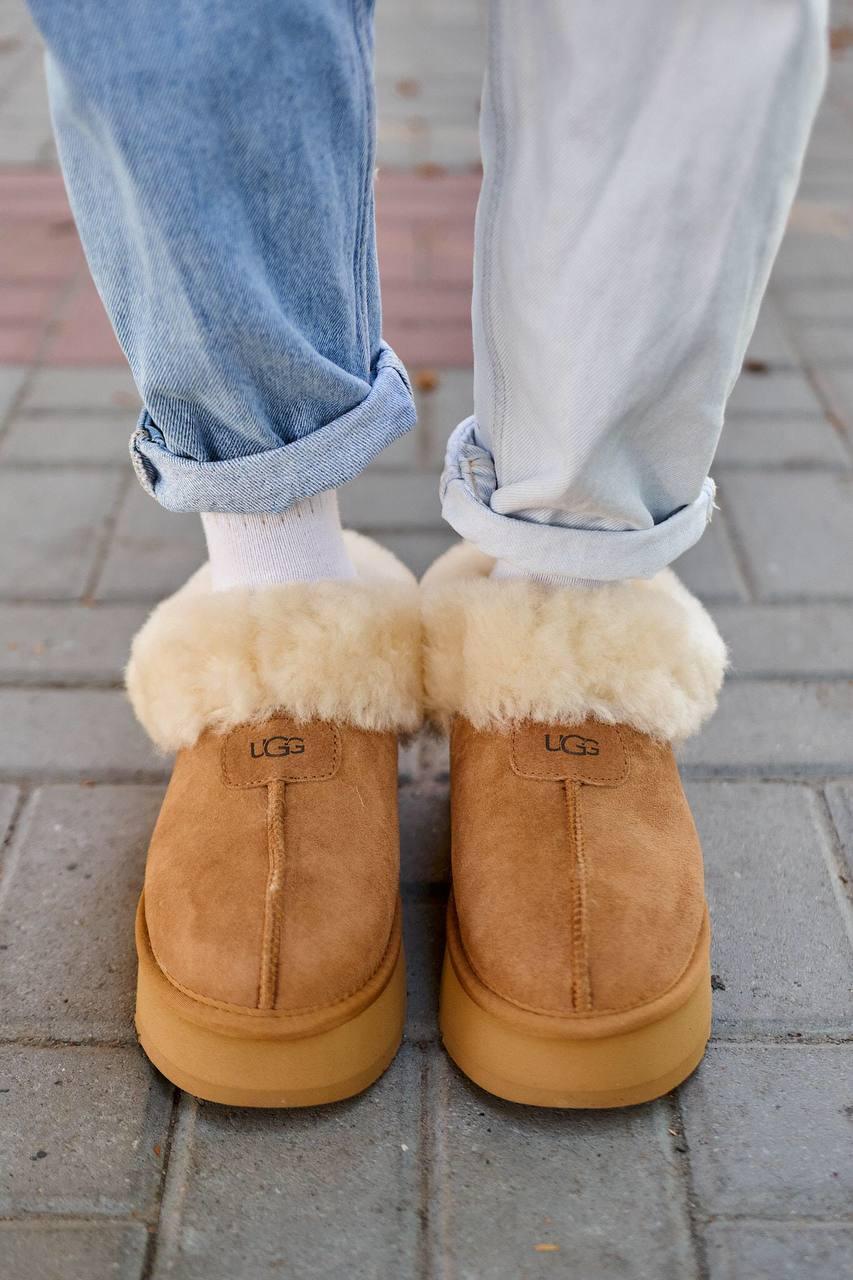 Ugg Coquette Ultra Mini Platform Chestnut Fur