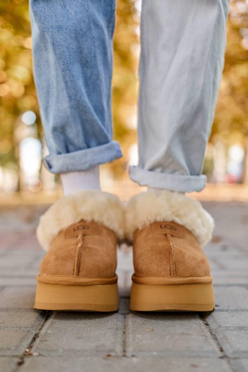 Ugg Coquette Ultra Mini Platform Chestnut Fur