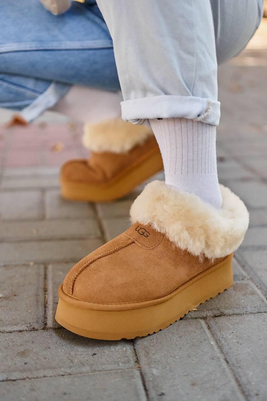Ugg Coquette Ultra Mini Platform Chestnut Fur