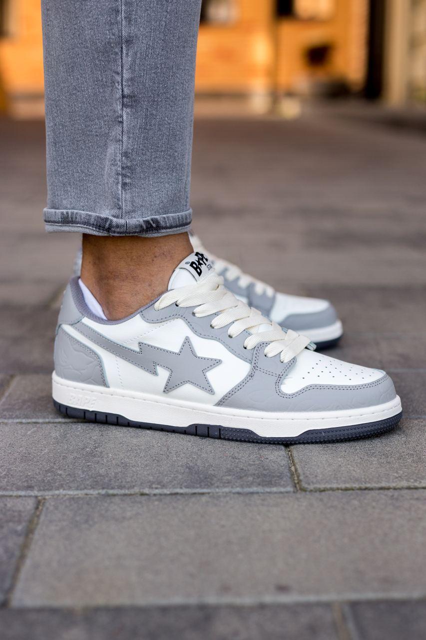 BAPE STA Grey White