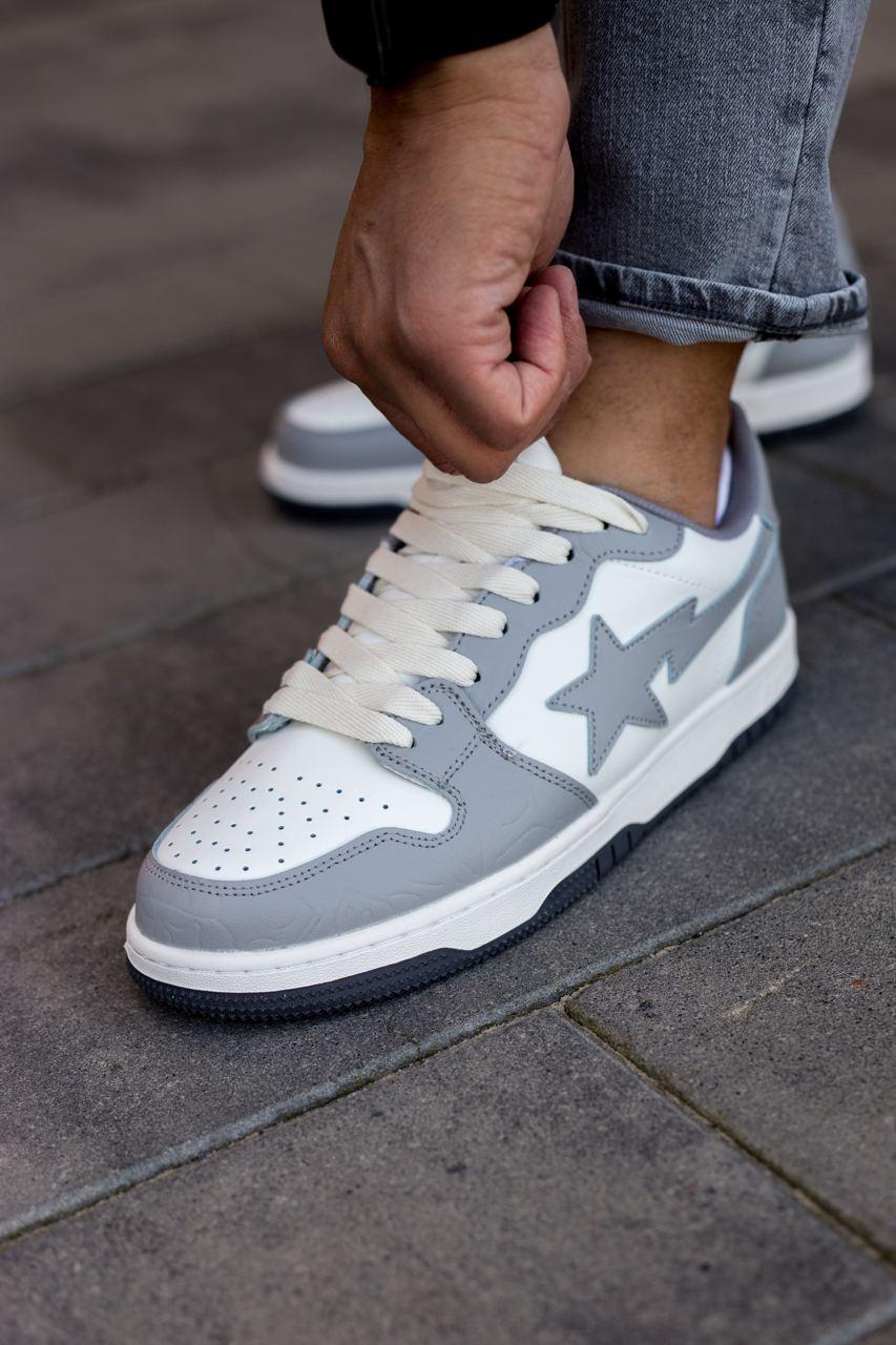 BAPE STA Grey White