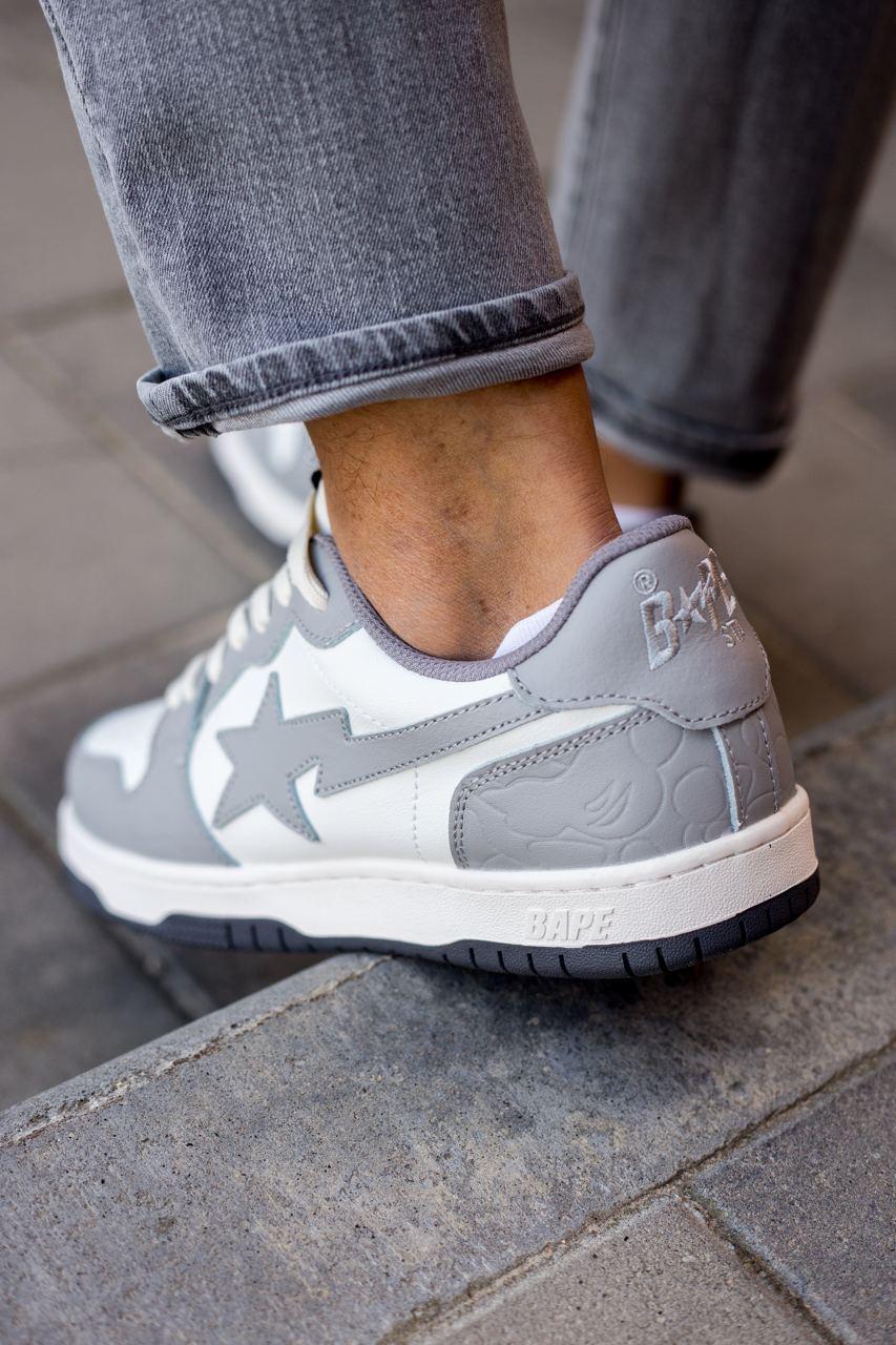 BAPE STA Grey White