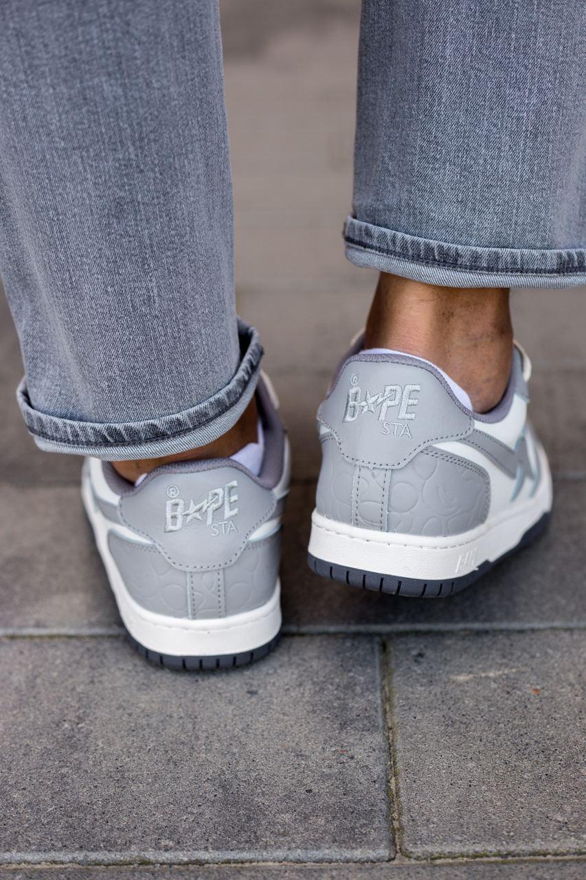BAPE STA Grey White