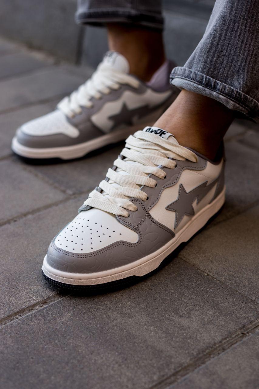 BAPE STA Grey White