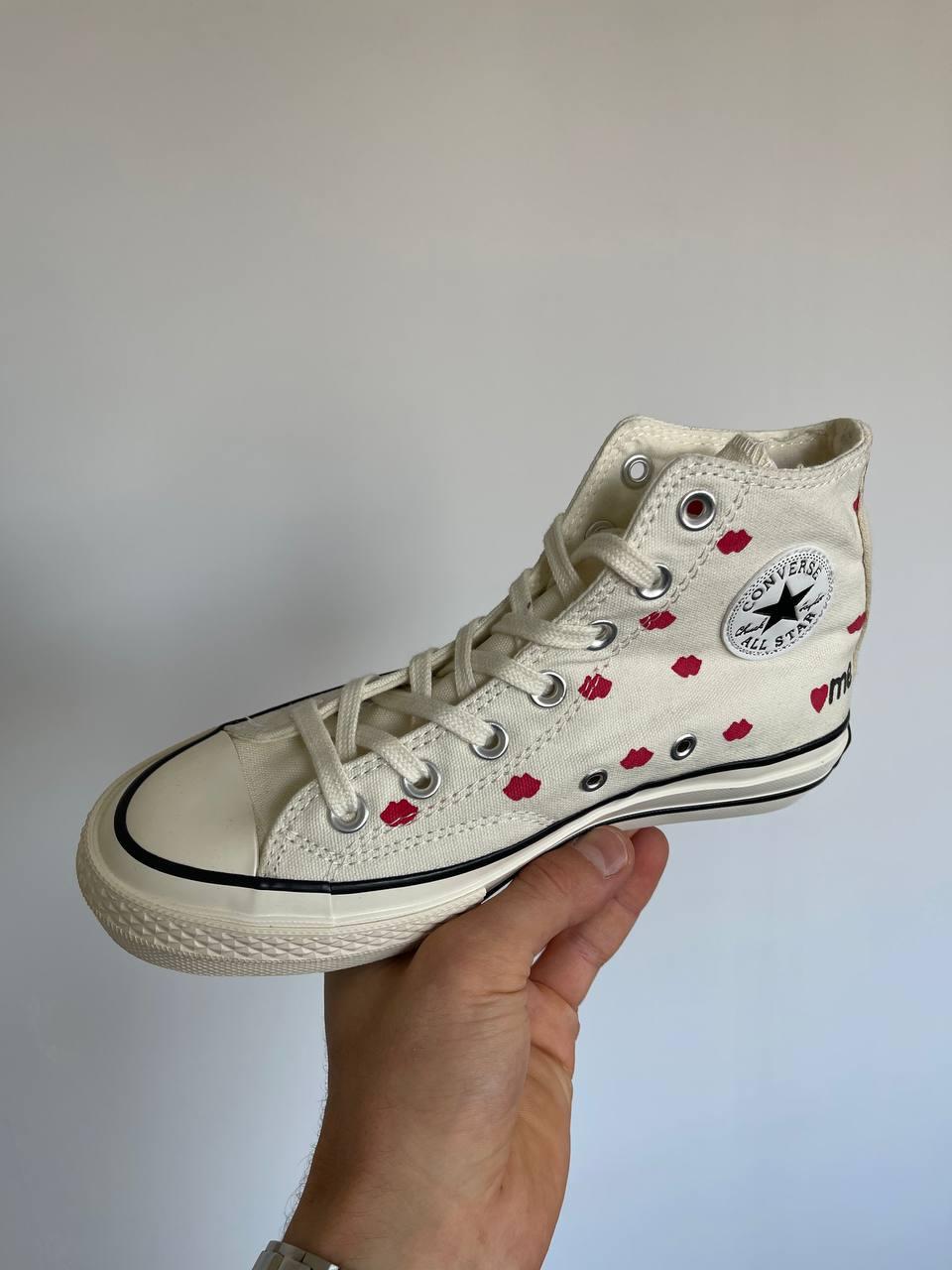 Converse Chuck 70 Embroidered Lips White
