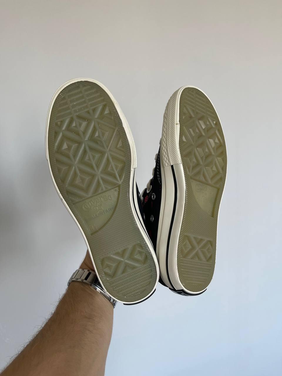 Converse Chuck 70 Embroidered Lips Black
