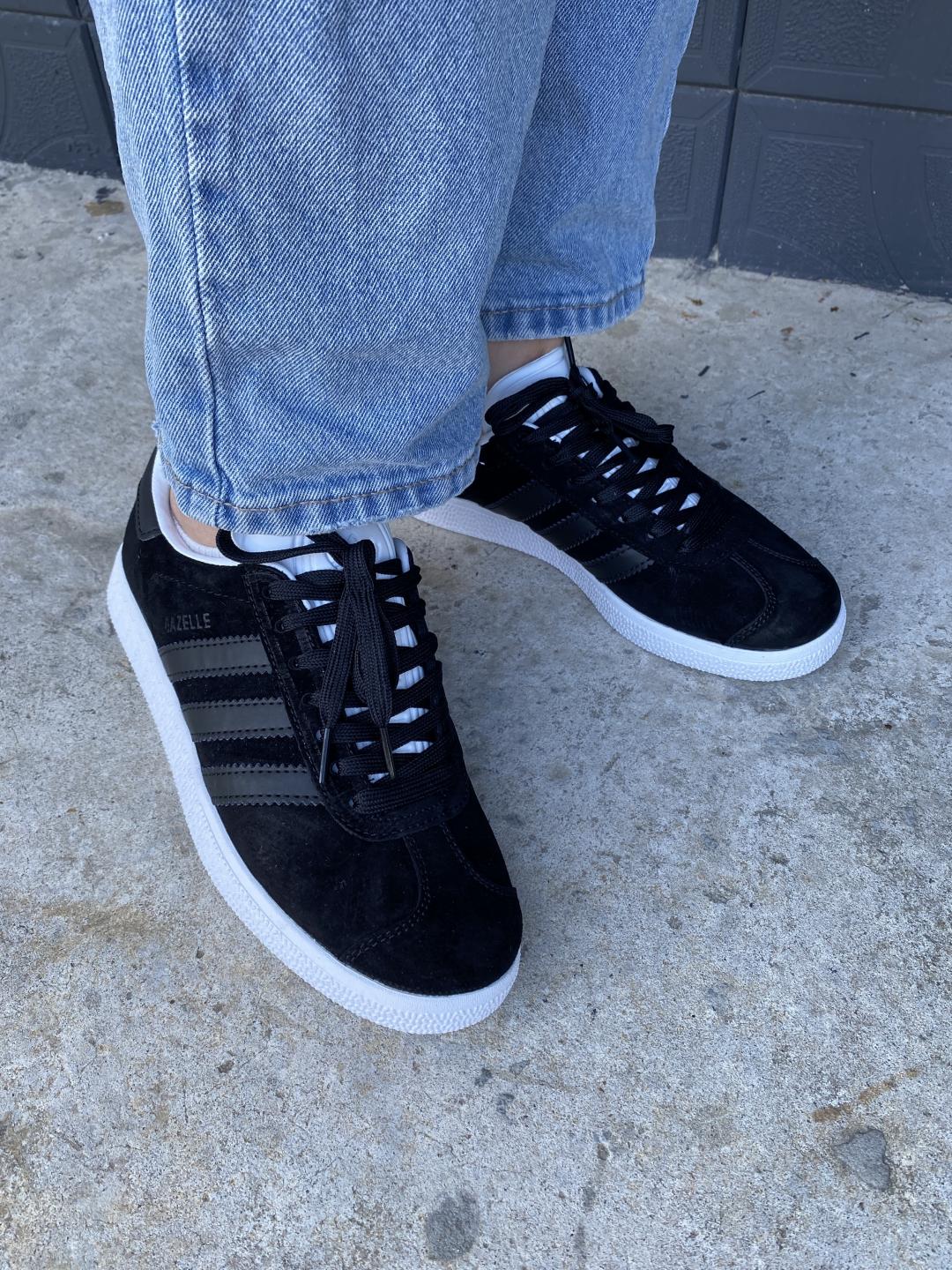 Adidas Gazelle Black White