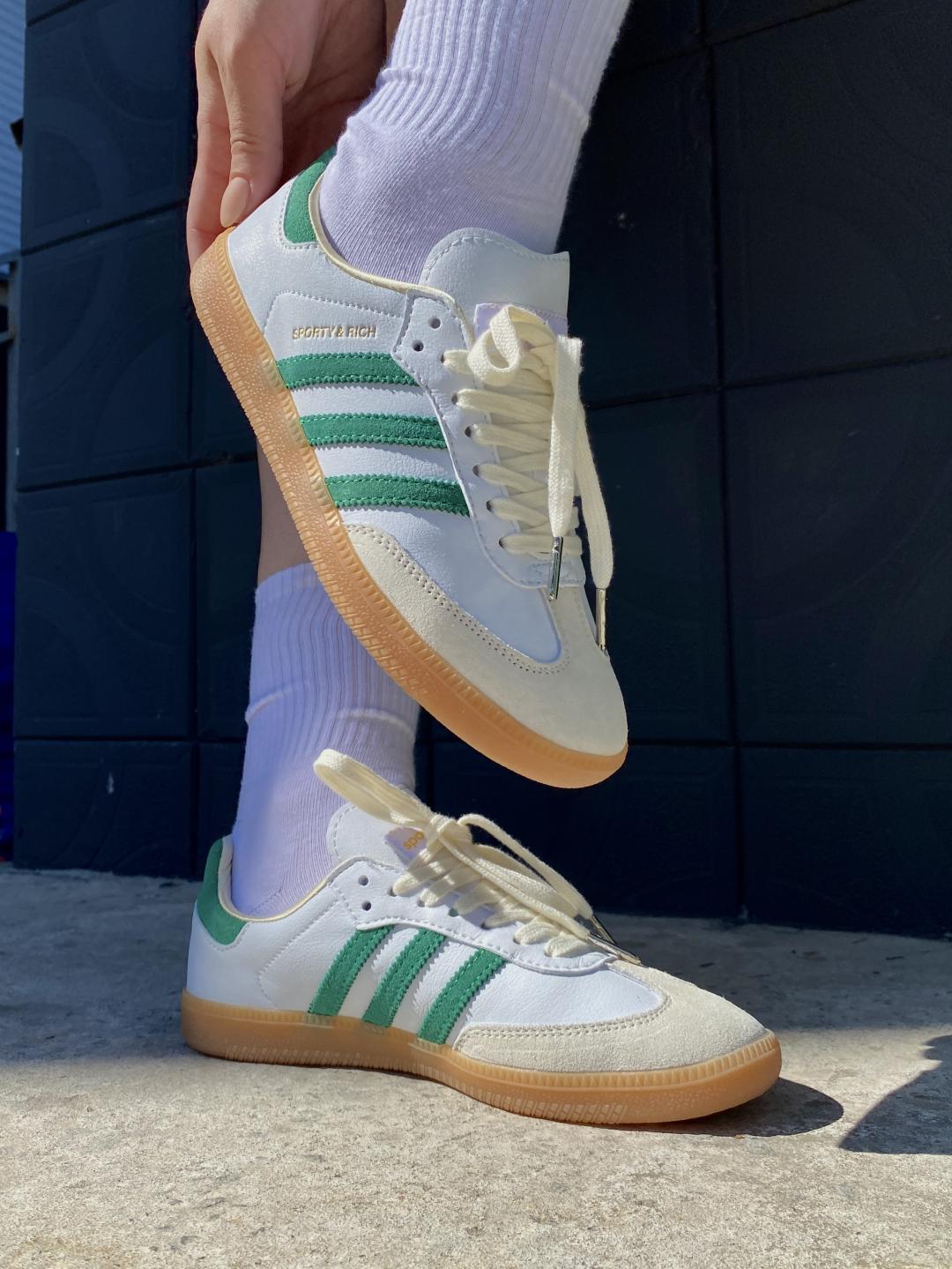 Adidas Samba OG Sporty & Rich White Green