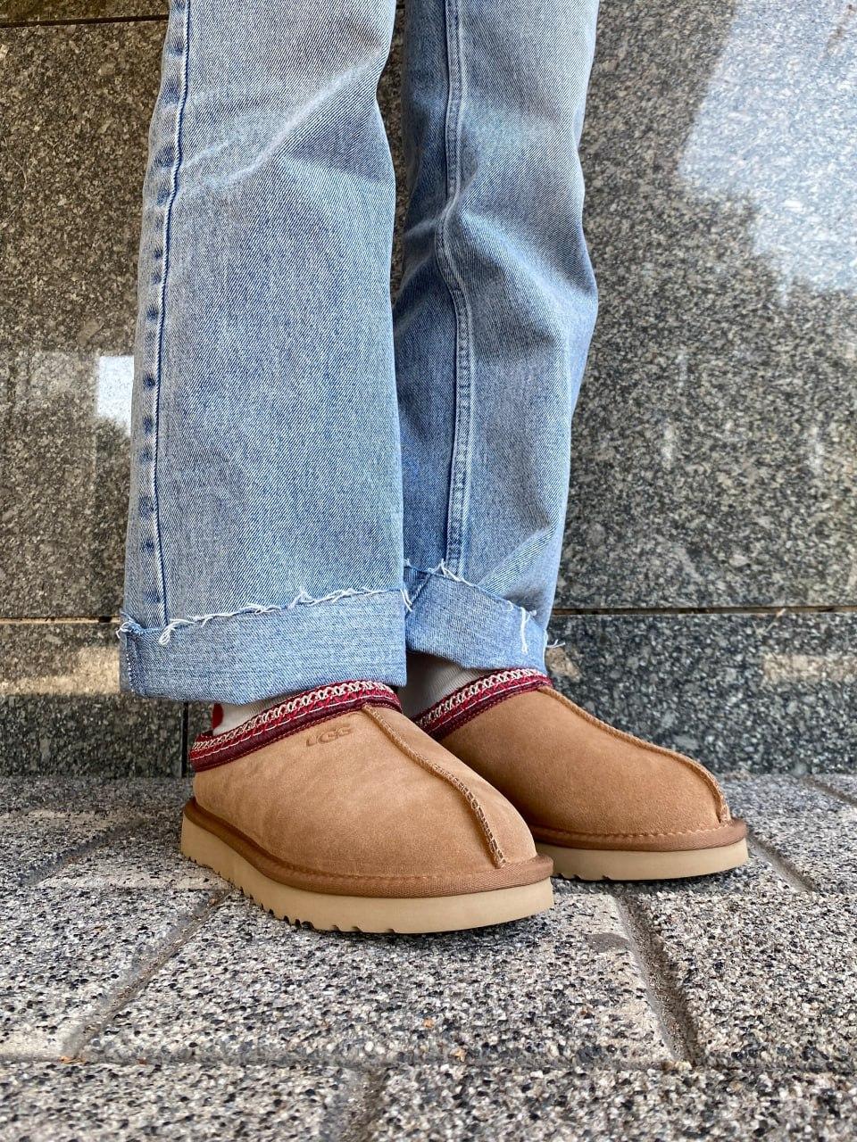 Ugg Tasman Chestnut (червона вишивка)