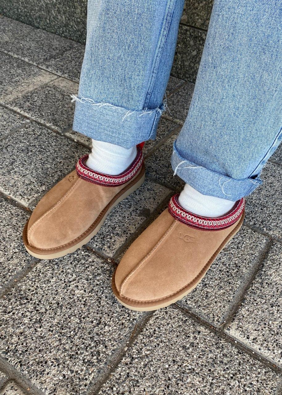 Ugg Tasman Chestnut (червона вишивка)