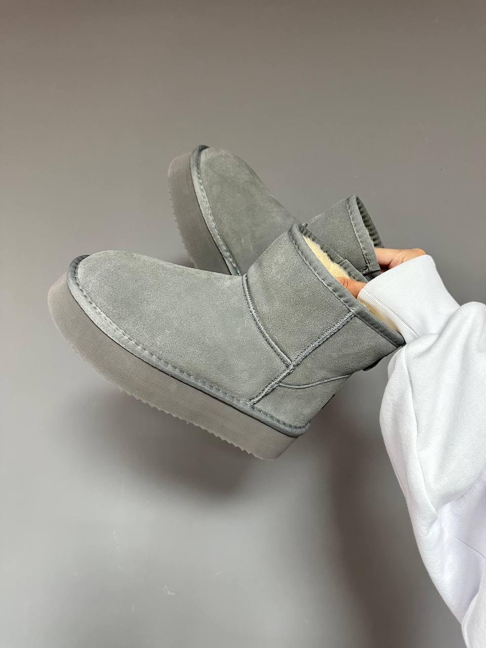 Ugg Classic Mini Platform Grey Suede