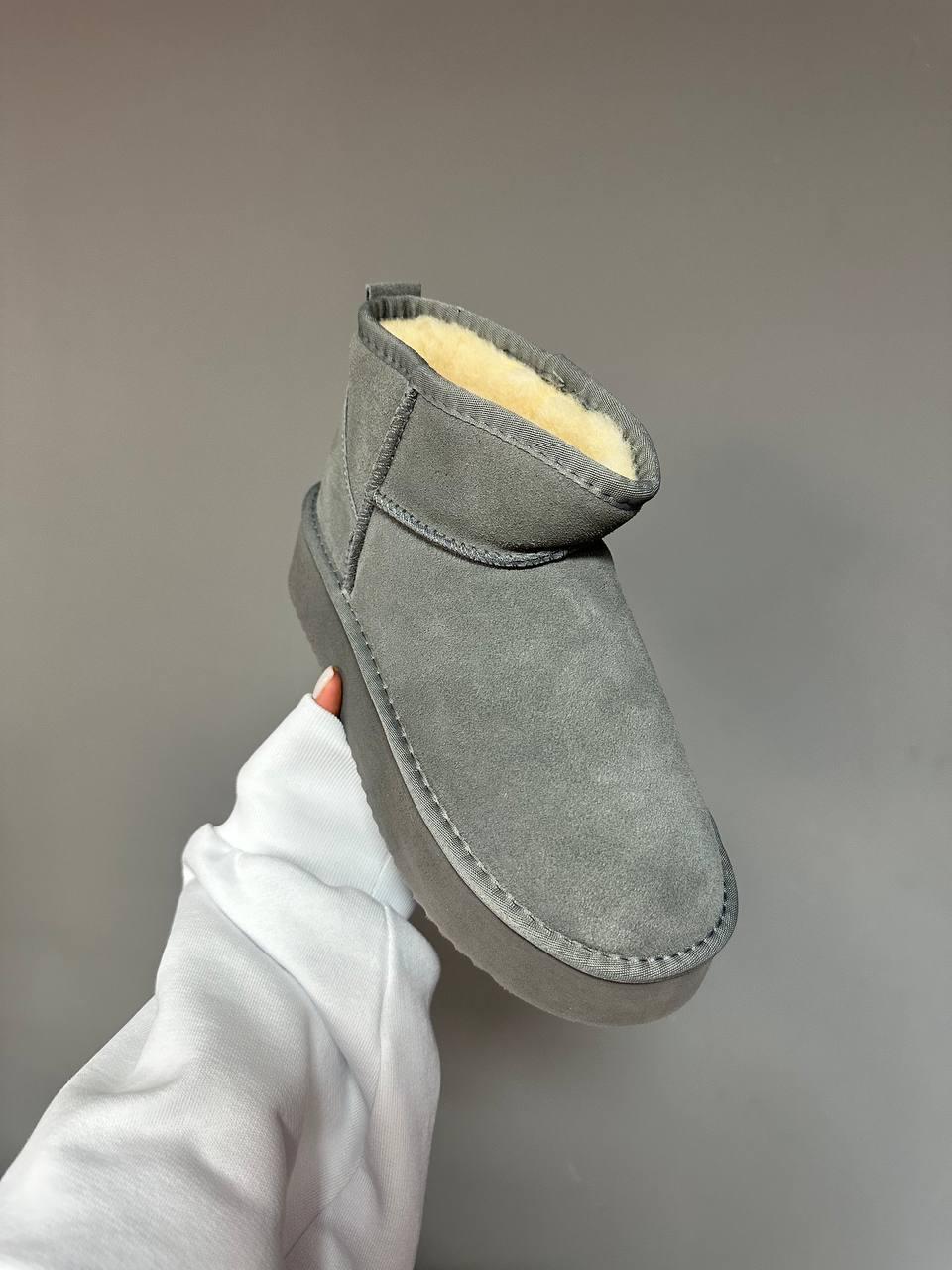 Ugg Ultra Mini Platform Cool Grey Suede