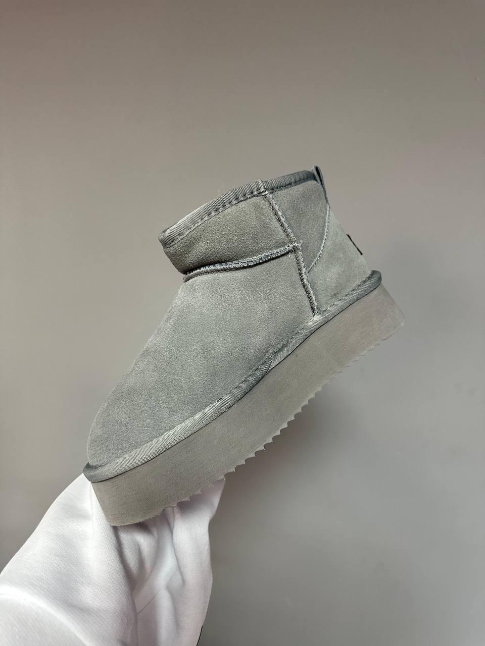 Ugg Ultra Mini Platform Cool Grey Suede