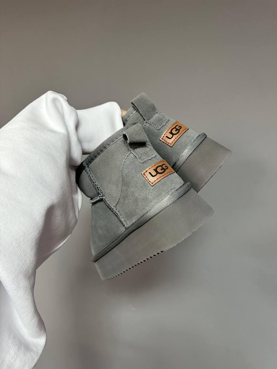Ugg Ultra Mini Platform Cool Grey Suede