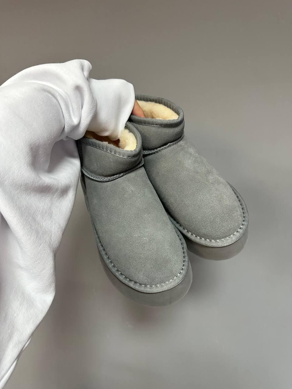 Ugg Ultra Mini Platform Cool Grey Suede