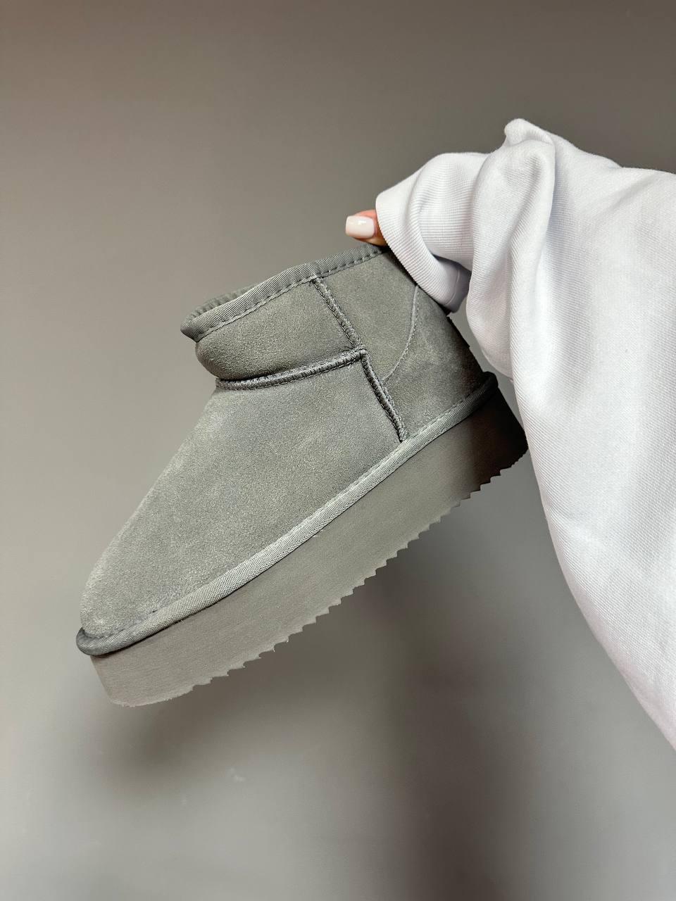 Ugg Ultra Mini Platform Cool Grey Suede