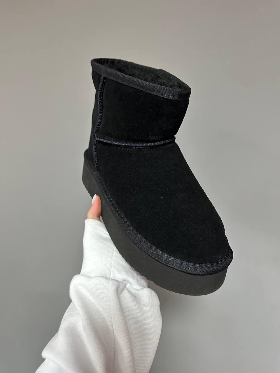 Ugg Classic Mini Platform Black Suede