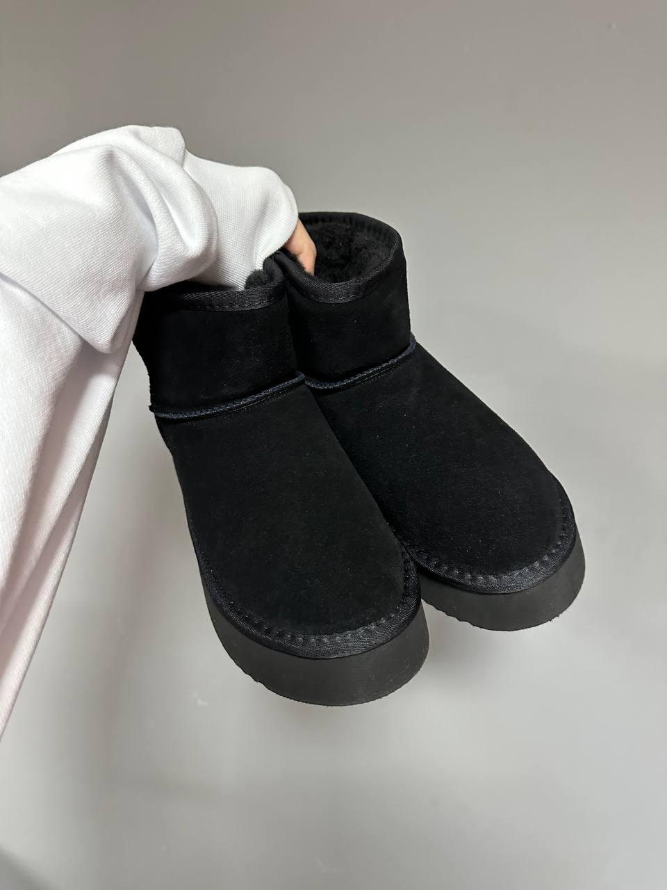 Ugg Classic Mini Platform Black Suede