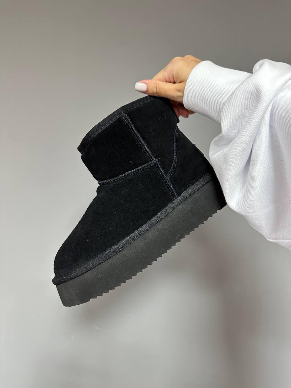 Ugg Classic Mini Platform Black Suede