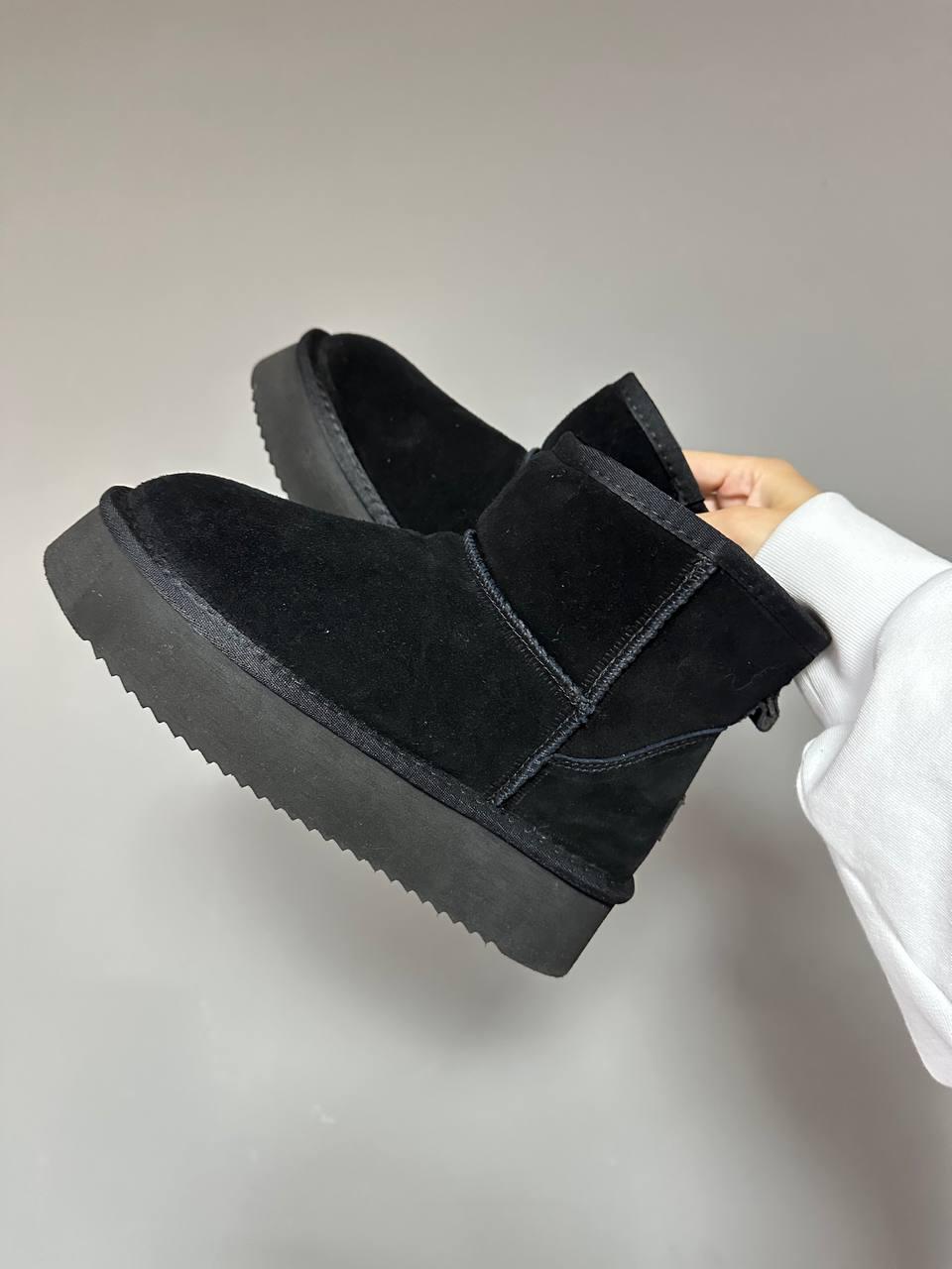 Ugg Classic Mini Platform Black Suede