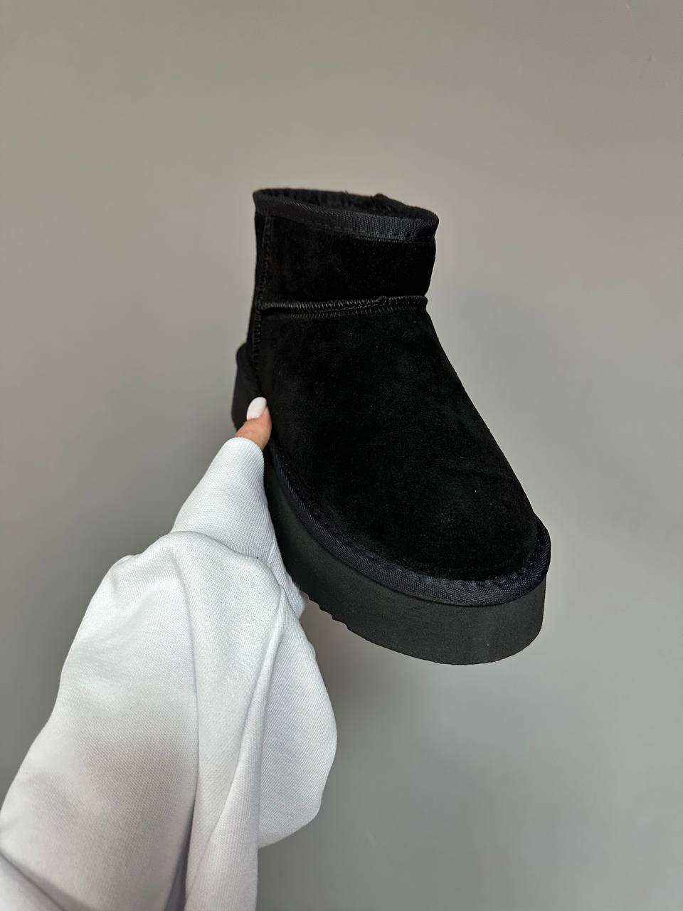 Ugg Ultra Mini Platform Black Suede