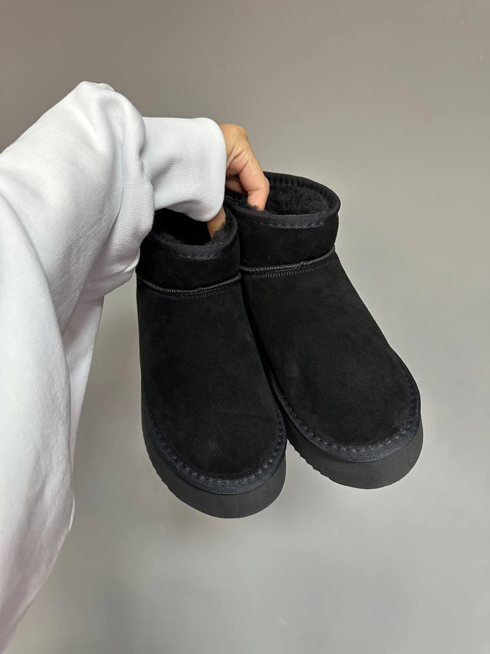 Ugg Ultra Mini Platform Black Suede
