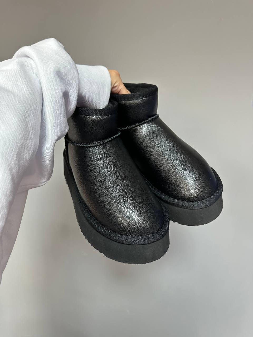 Ugg Ultra Mini Platform Black Leather