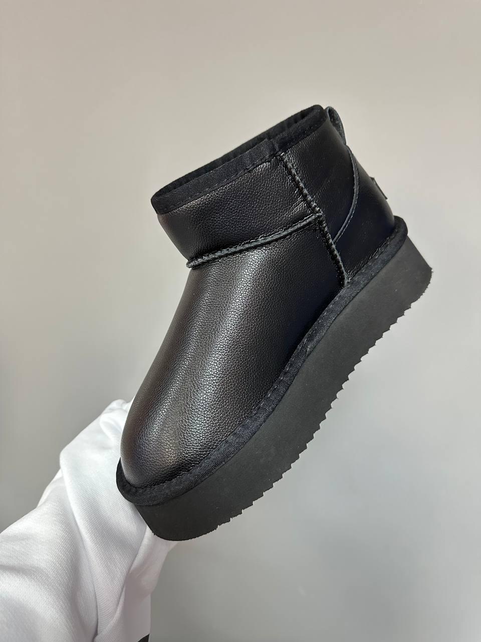Ugg Ultra Mini Platform Black Leather