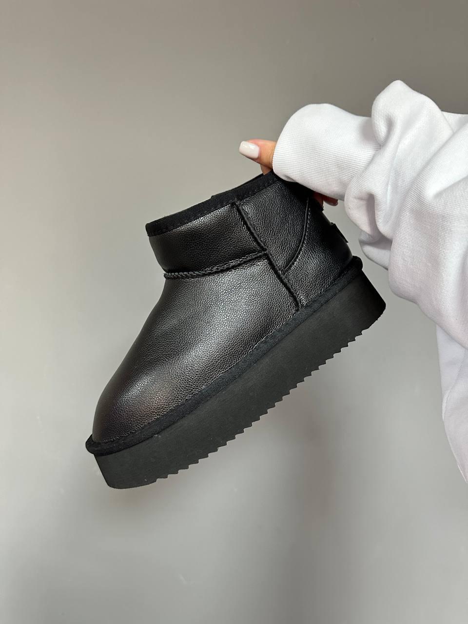 Ugg Ultra Mini Platform Black Leather