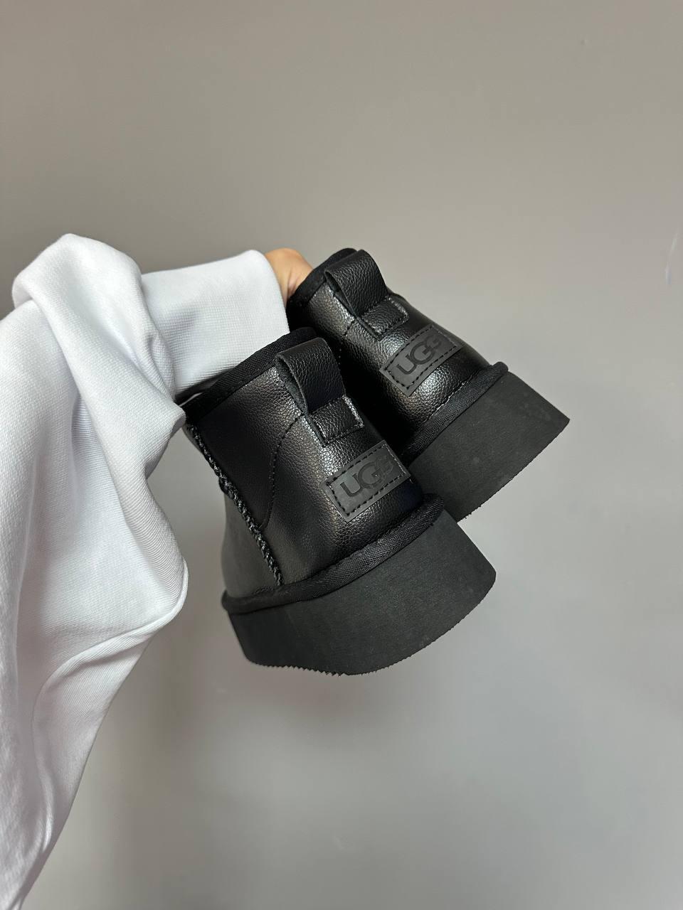 Ugg Ultra Mini Platform Black Leather