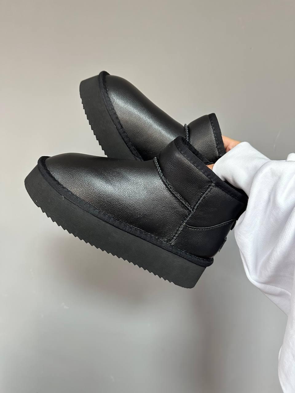 Ugg Ultra Mini Platform Black Leather