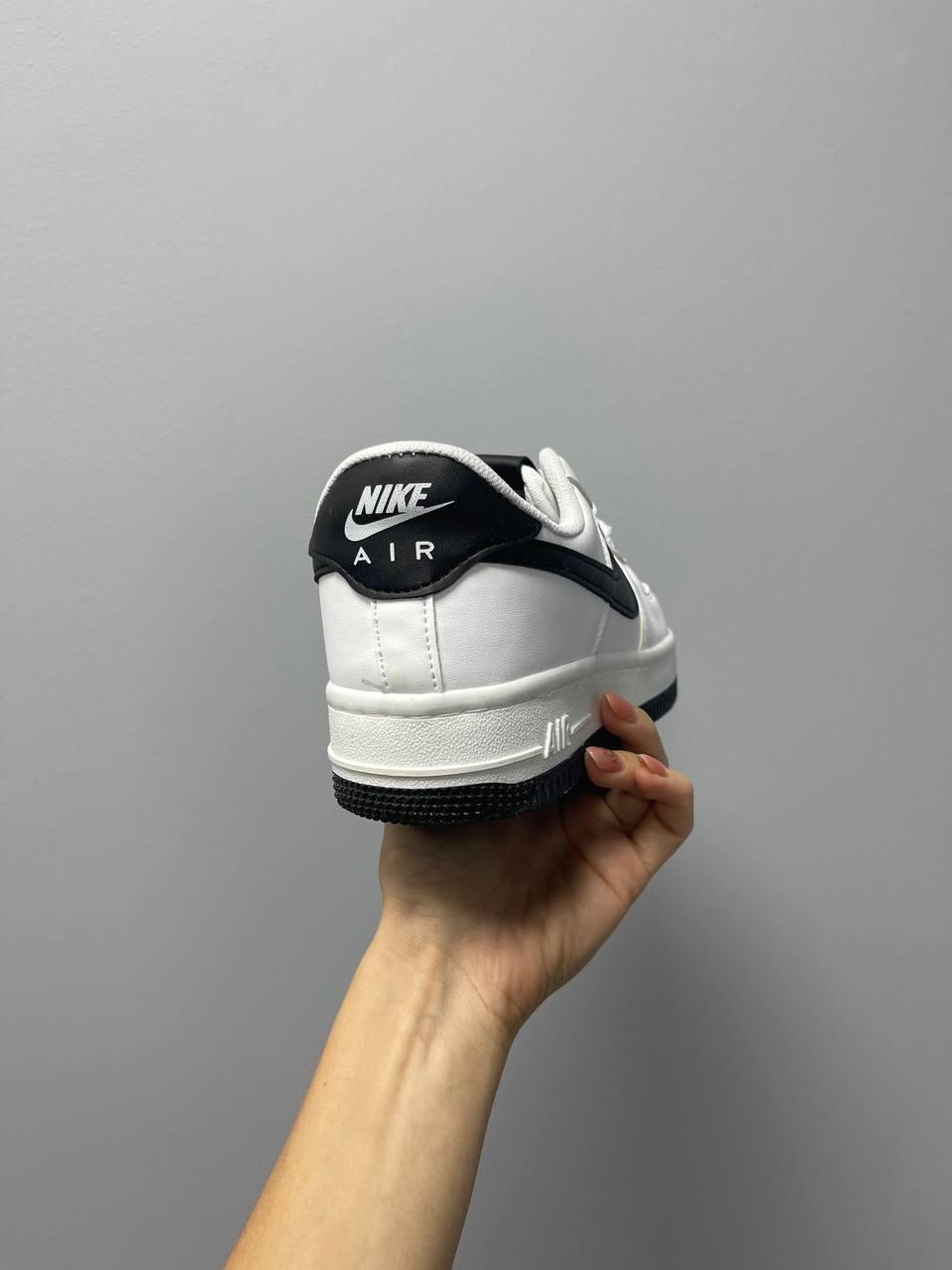 Nike Air Force 1 White Black Logo v2