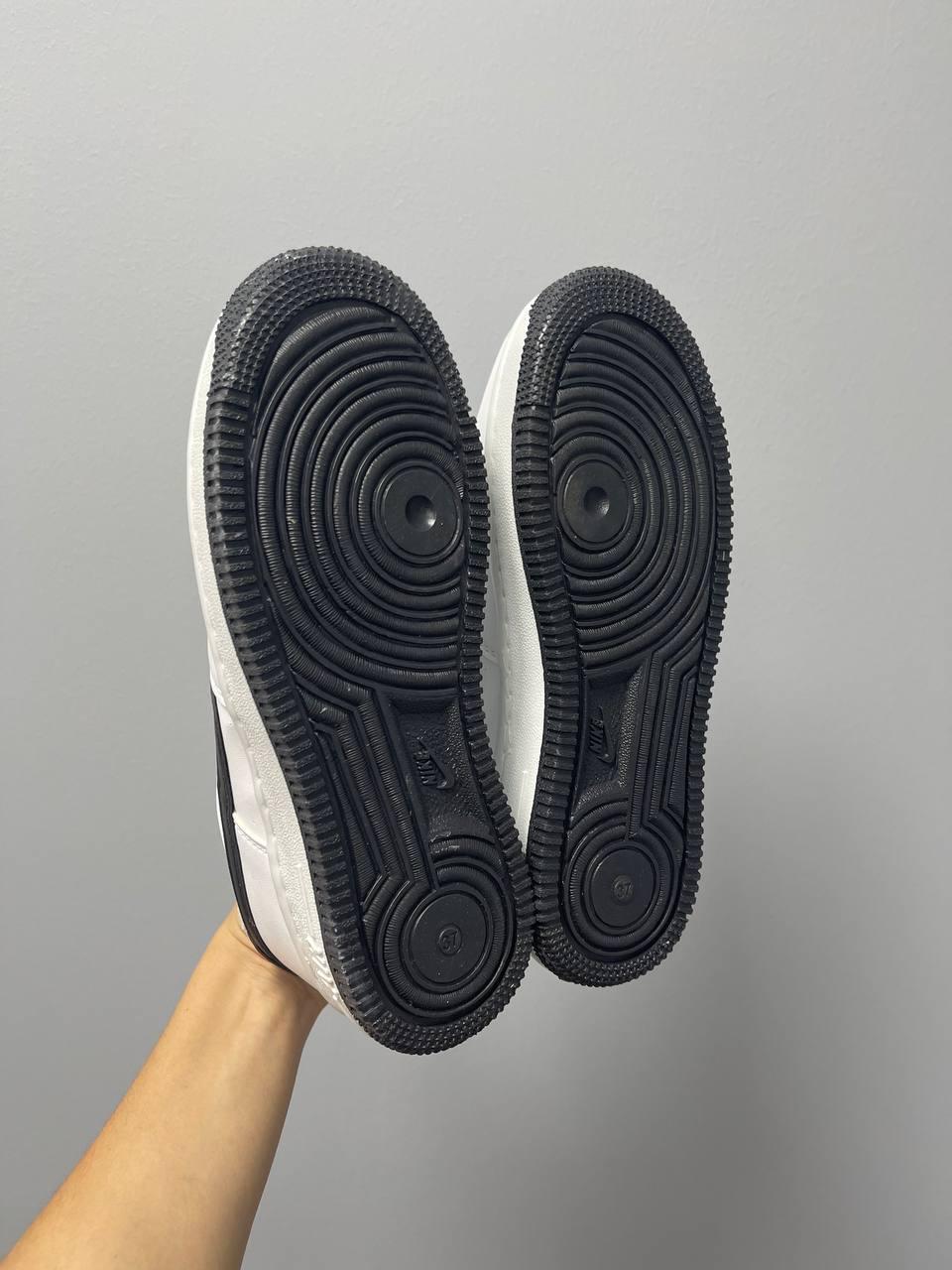 Nike Air Force 1 White Black Logo v2