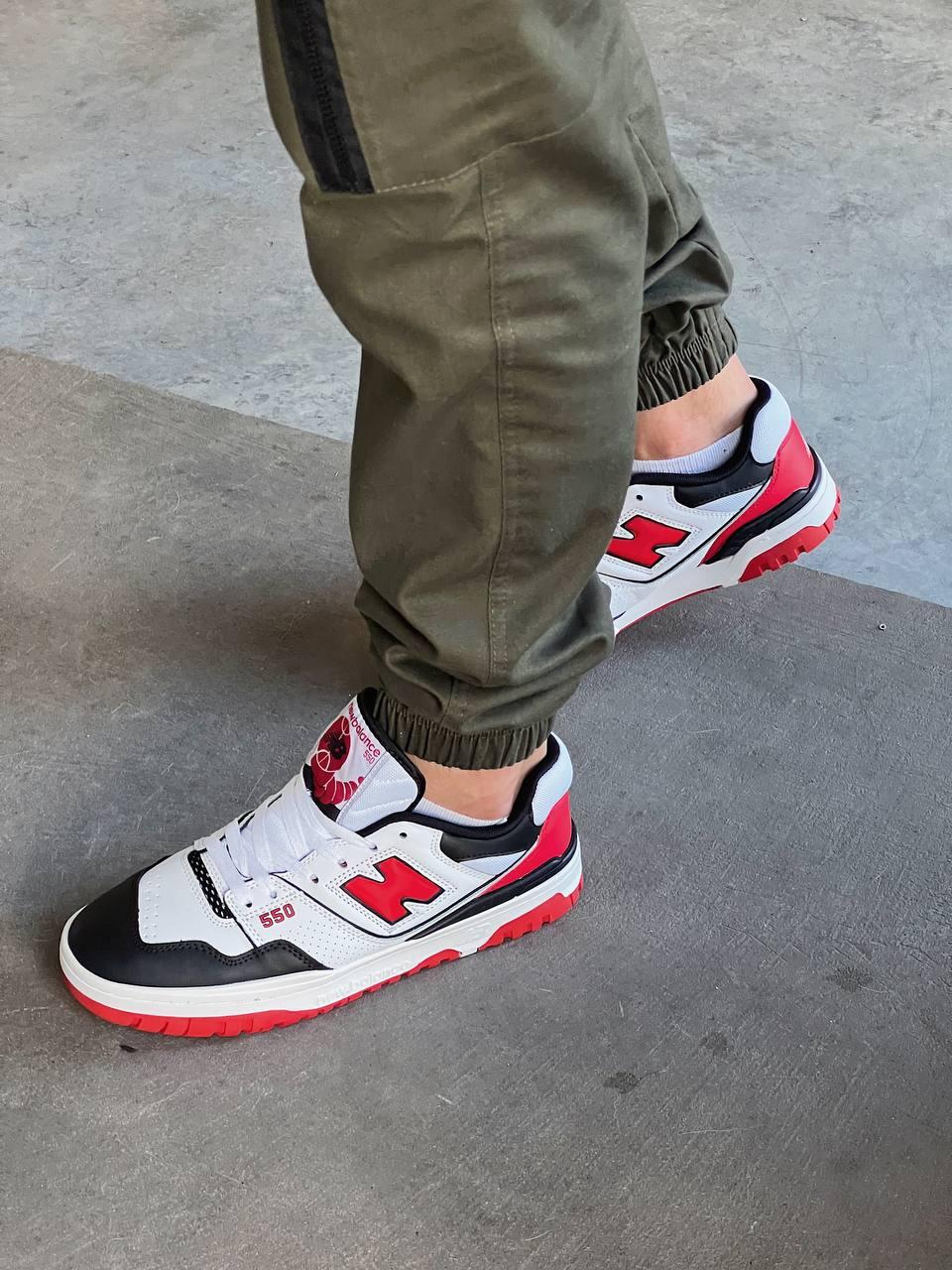 New Balance 550 White Red Black