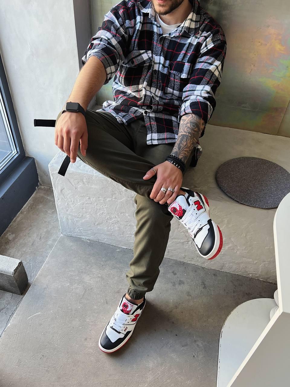 New Balance 550 White Red Black