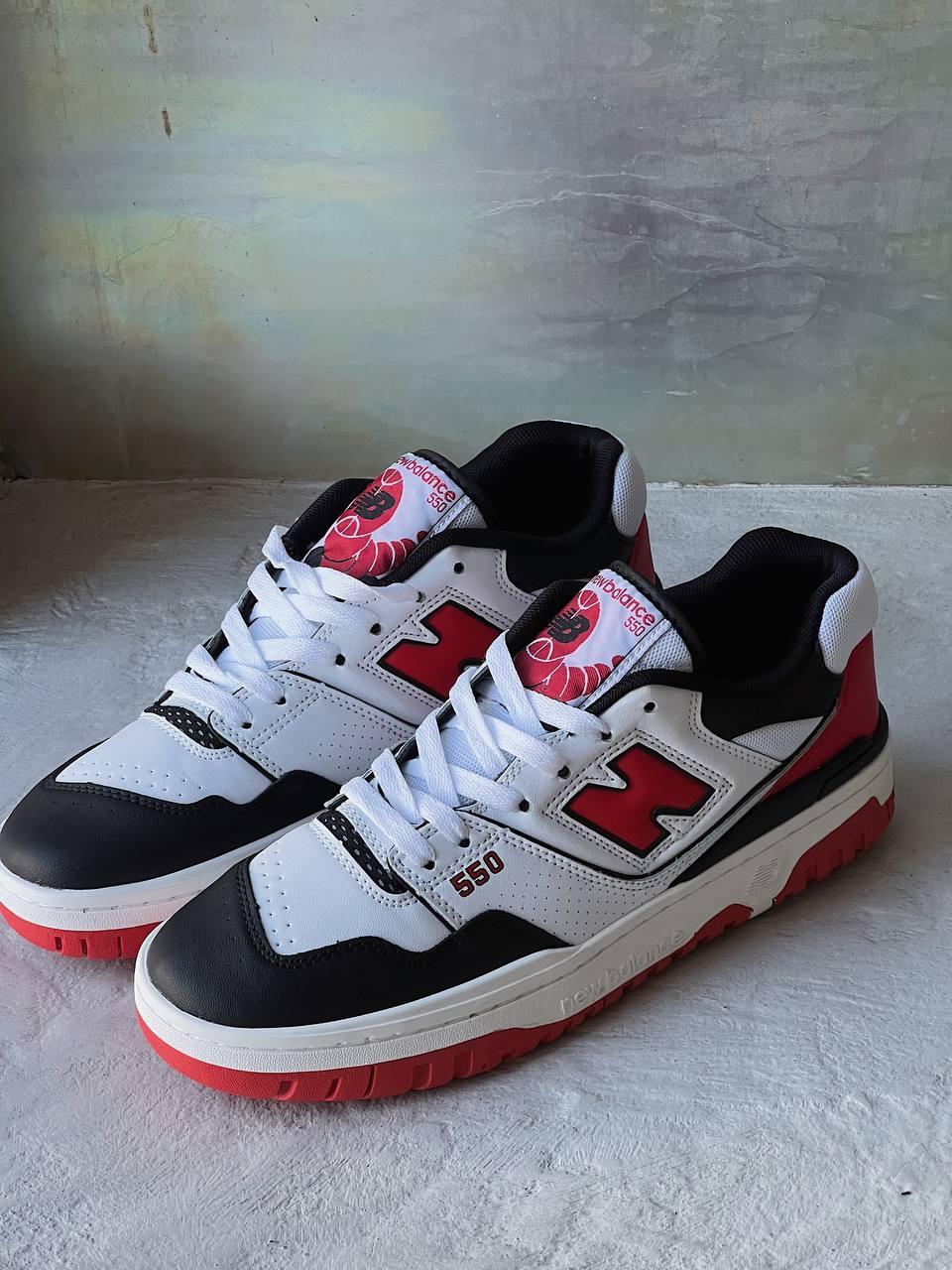 New Balance 550 White Red Black
