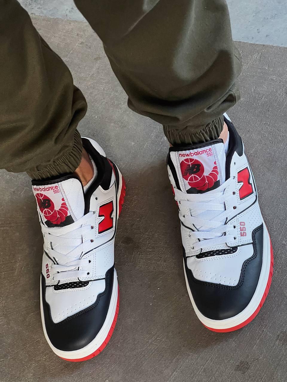 New Balance 550 White Red Black