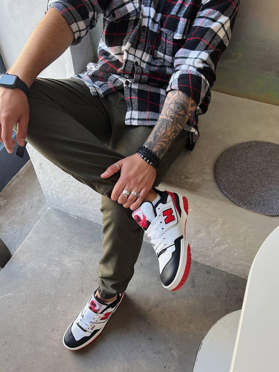 New Balance 550 White Red Black