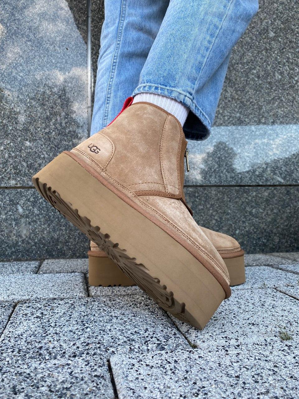 Ugg Neumal Platform Zipper Chestnut
