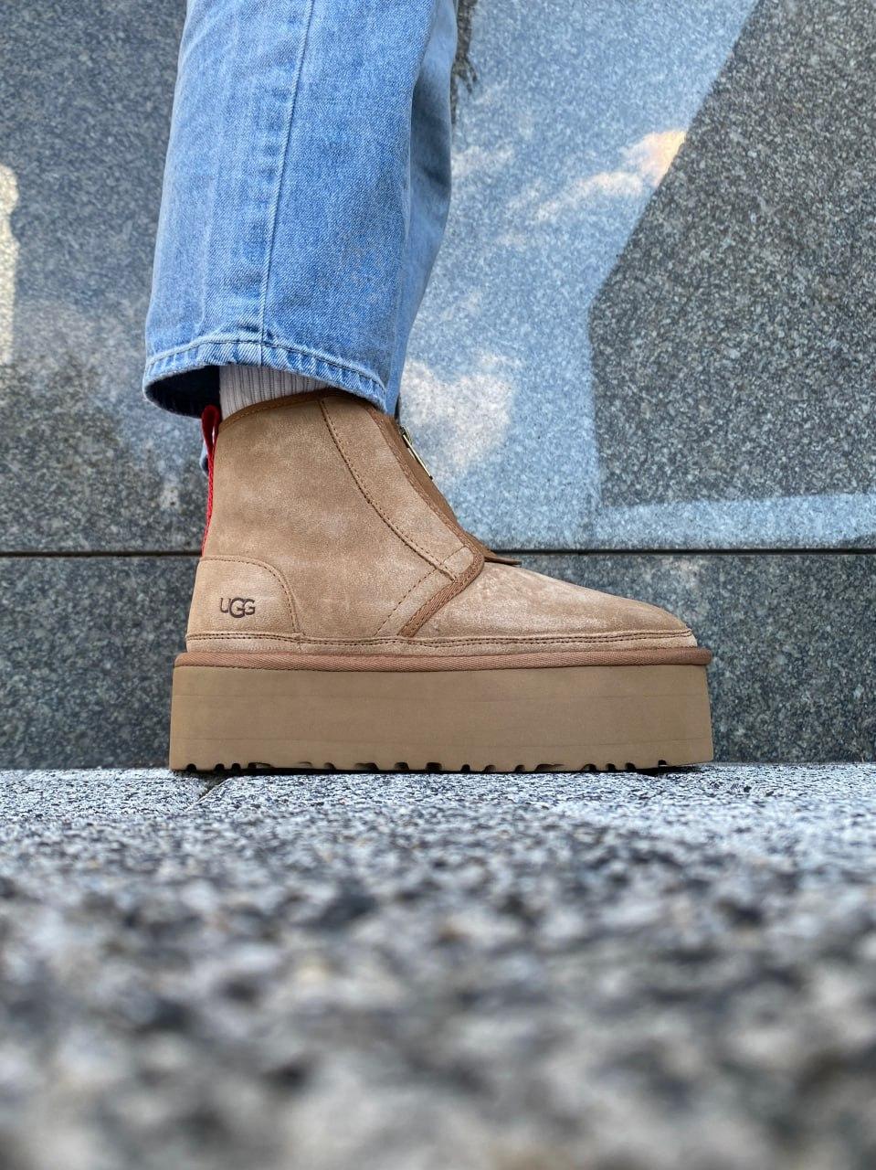 Ugg Neumal Platform Zipper Chestnut