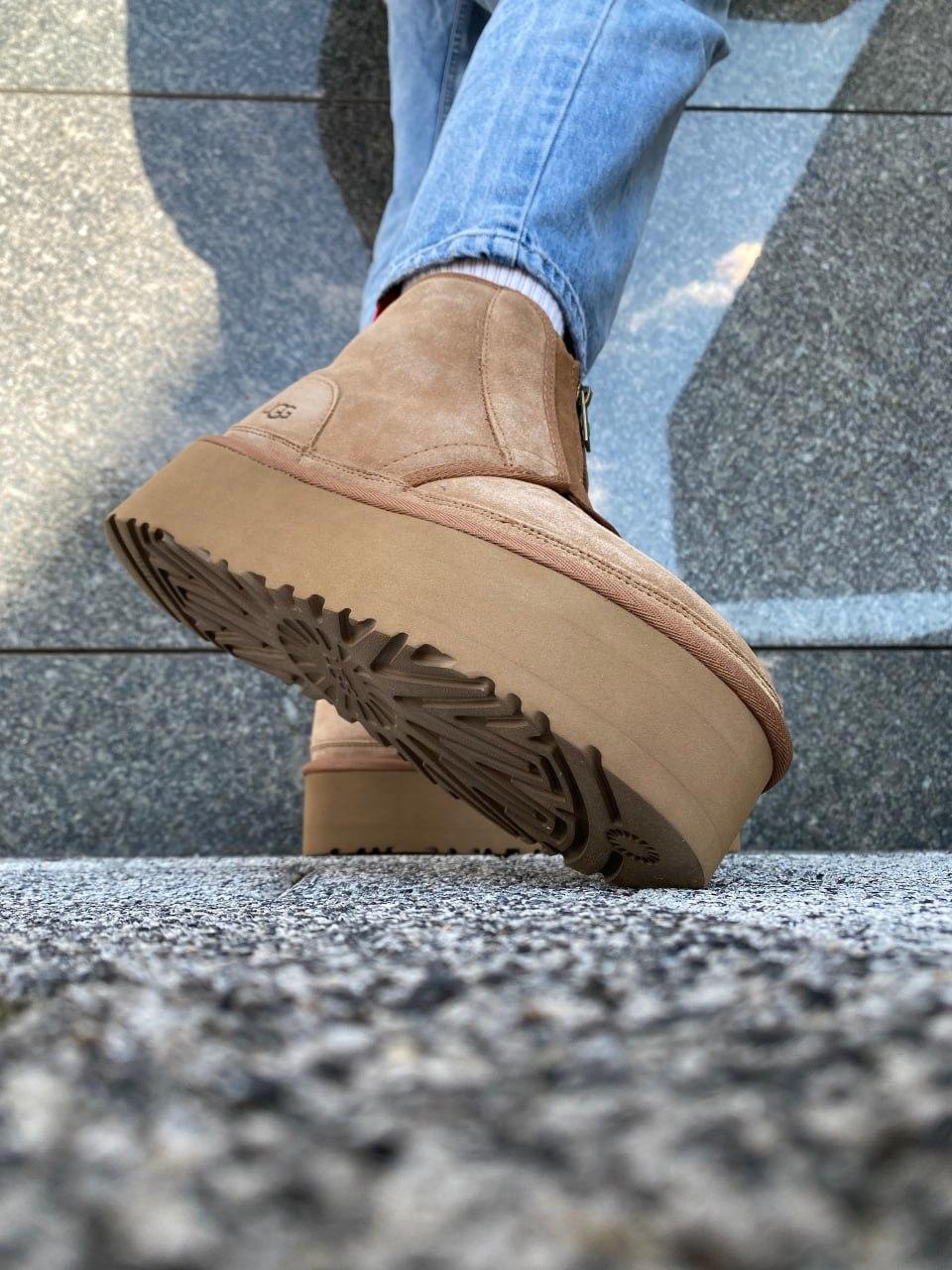 Ugg Neumal Platform Zipper Chestnut