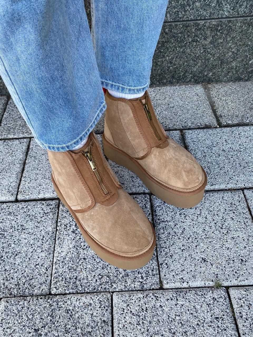 Ugg Neumal Platform Zipper Chestnut