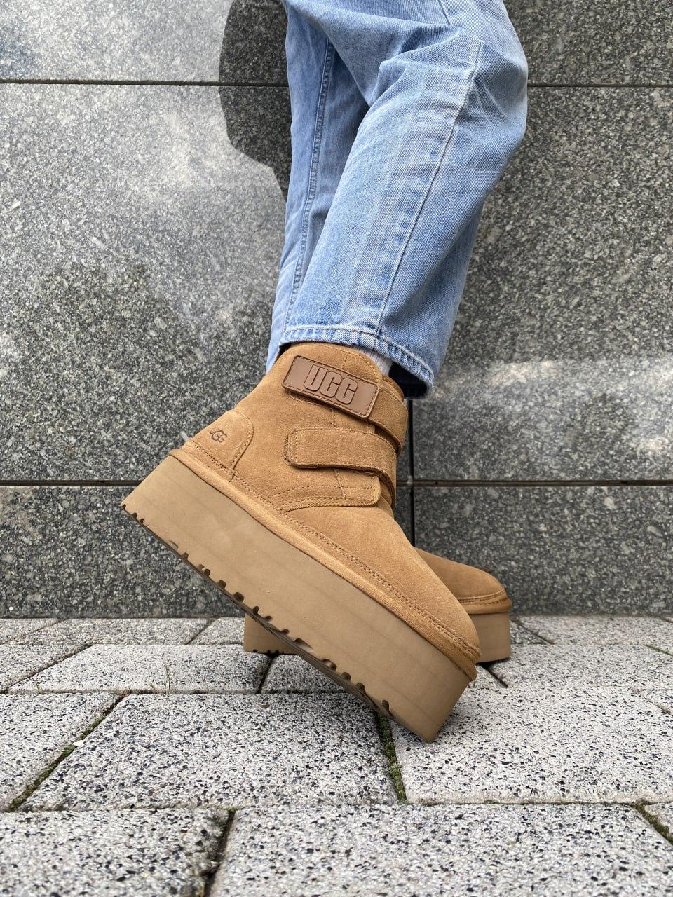 Ugg Neumal Platform Velcro Chestnut