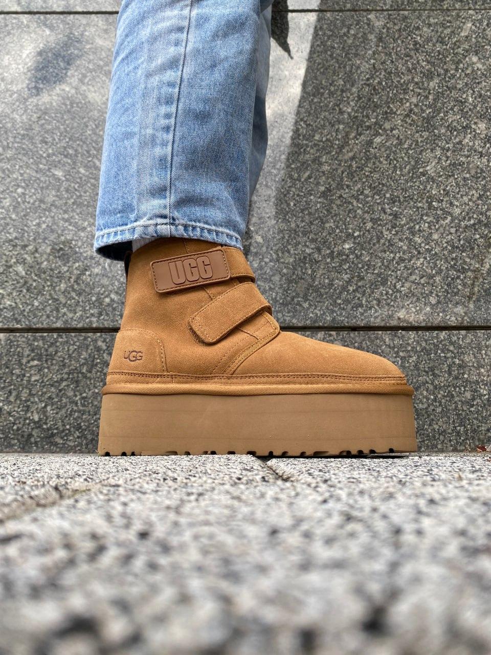 Ugg Neumal Platform Velcro Chestnut