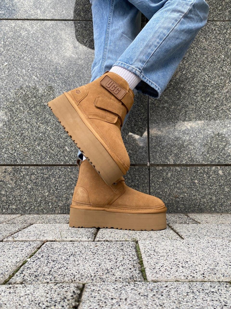 Ugg Neumal Platform Velcro Chestnut