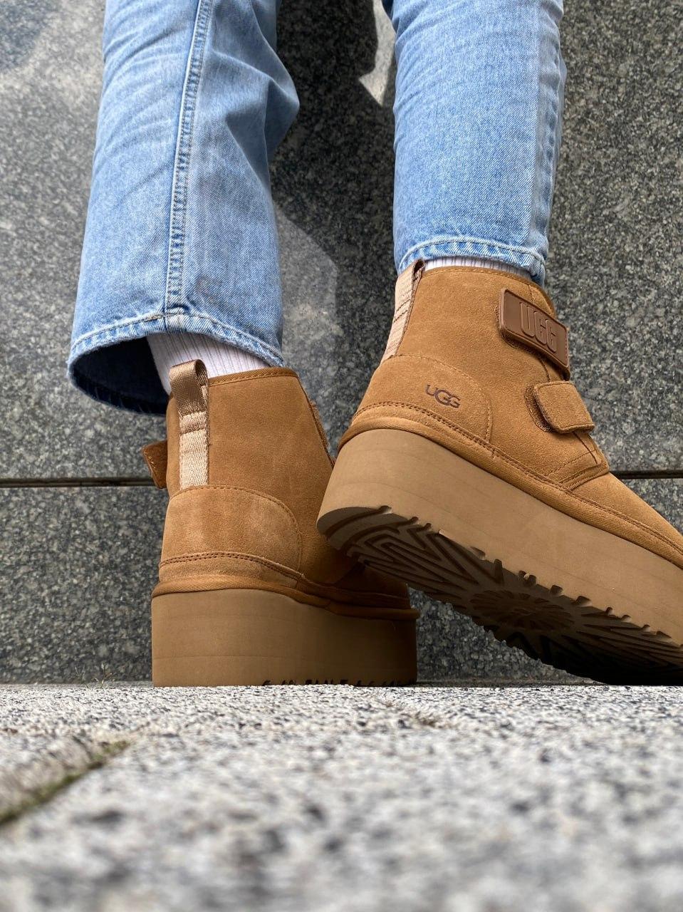 Ugg Neumal Platform Velcro Chestnut