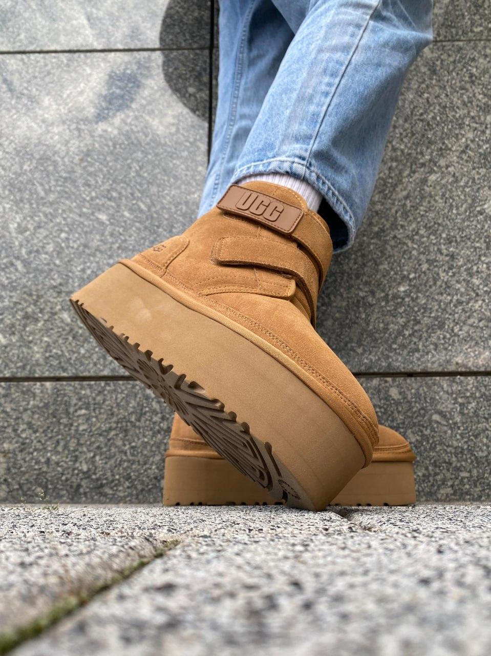 Ugg Neumal Platform Velcro Chestnut