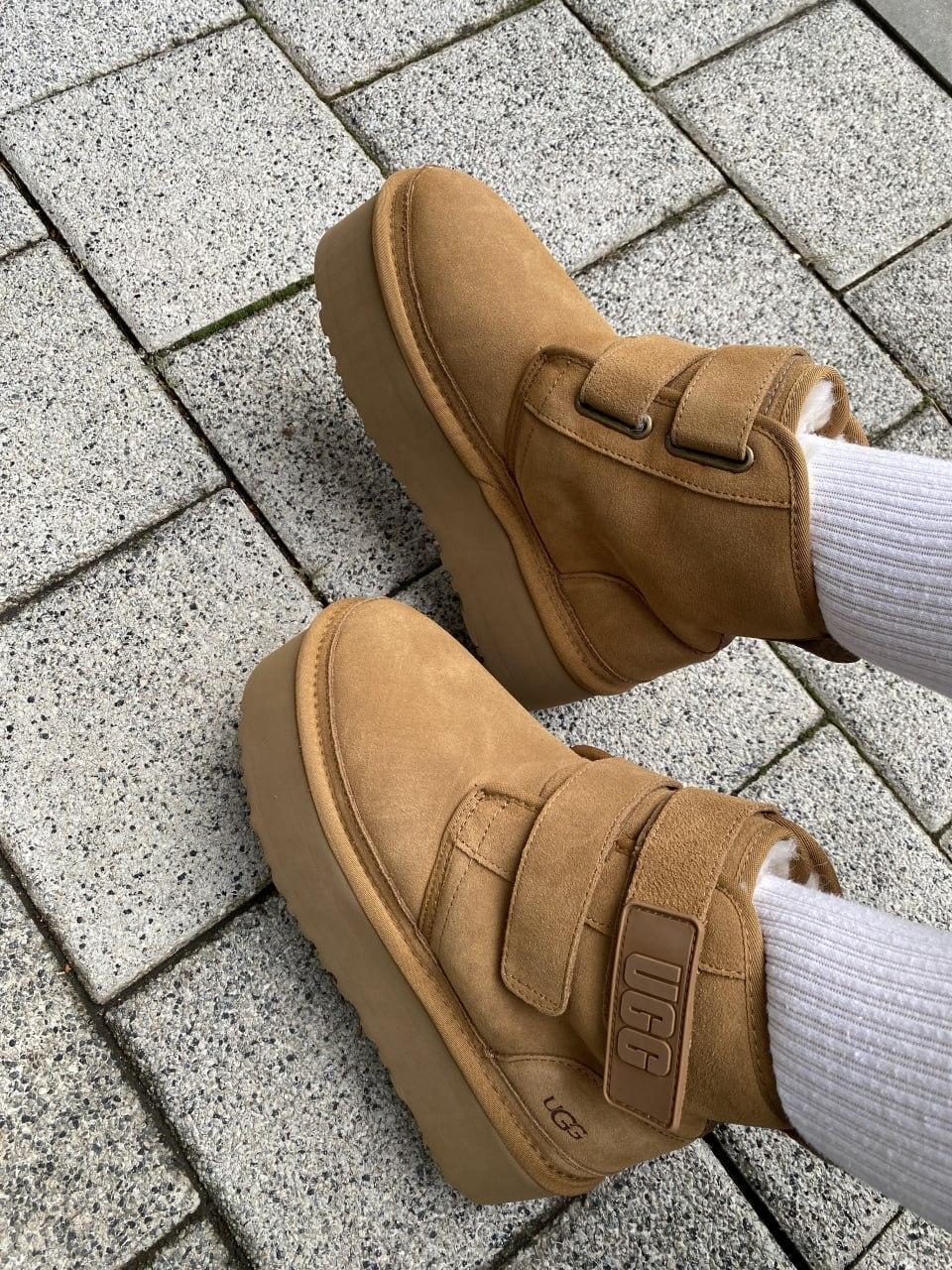Ugg Neumal Platform Velcro Chestnut