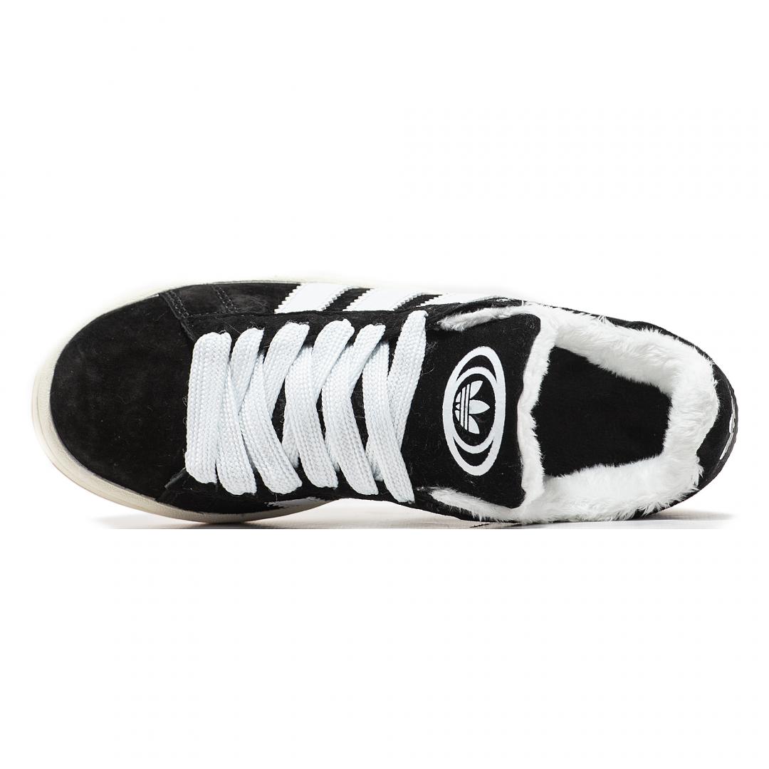 Adidas Campus 00s Black White Fur